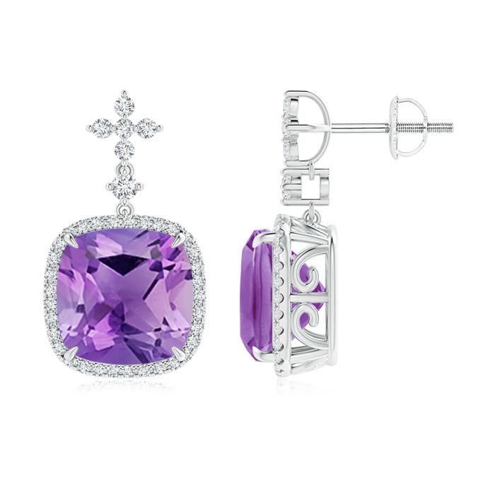 AA - Amethyst / 7.84 CT / 14 KT White Gold
