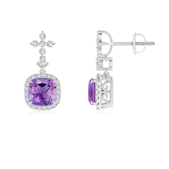 AA - Amethyst / 2.02 CT / 14 KT White Gold