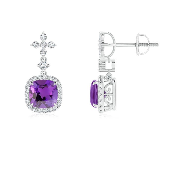 AAA - Amethyst / 2.02 CT / 14 KT White Gold