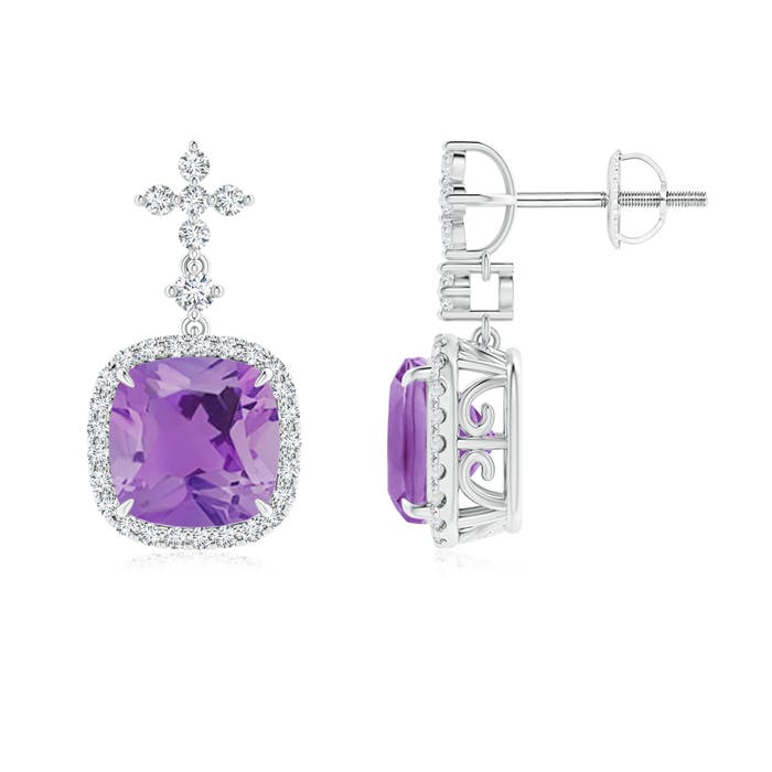 A - Amethyst / 4.91 CT / 14 KT White Gold