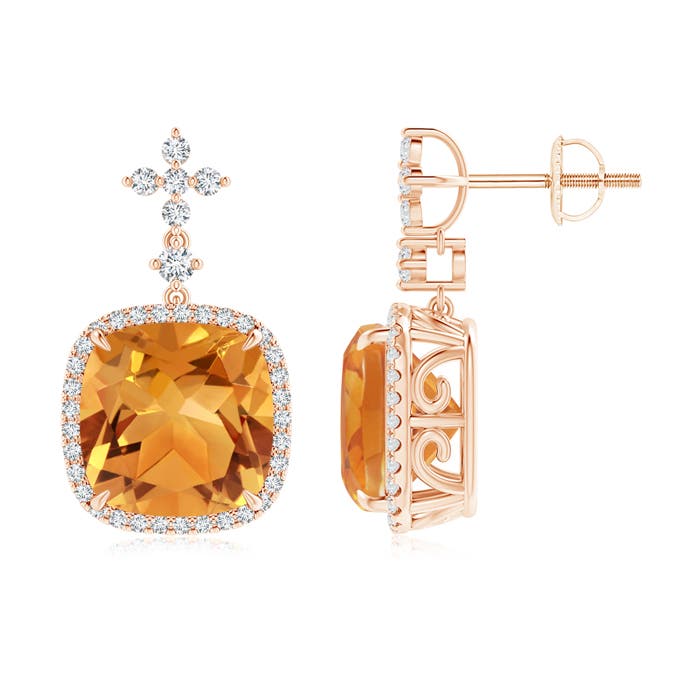 AA - Citrine / 7.44 CT / 14 KT Rose Gold