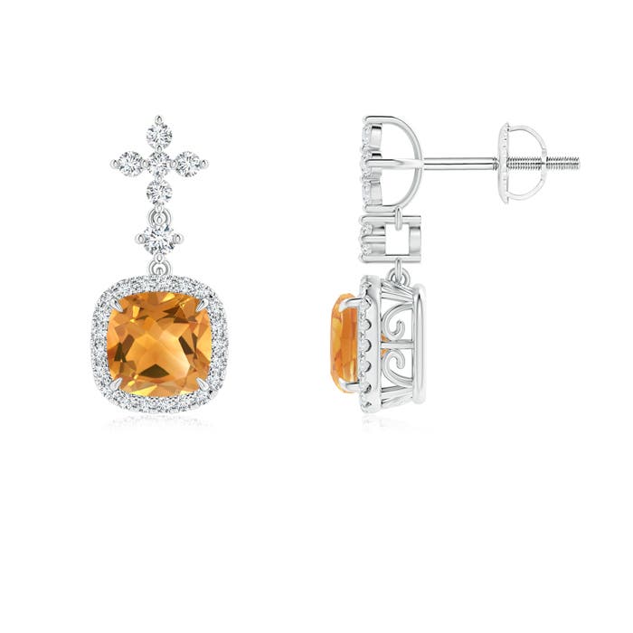 A - Citrine / 2.22 CT / 14 KT White Gold