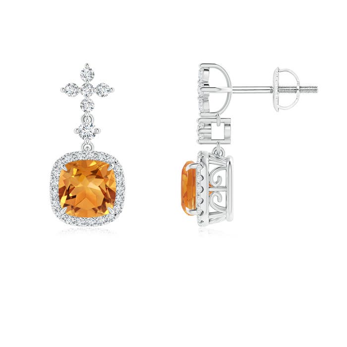 AA - Citrine / 2.22 CT / 14 KT White Gold