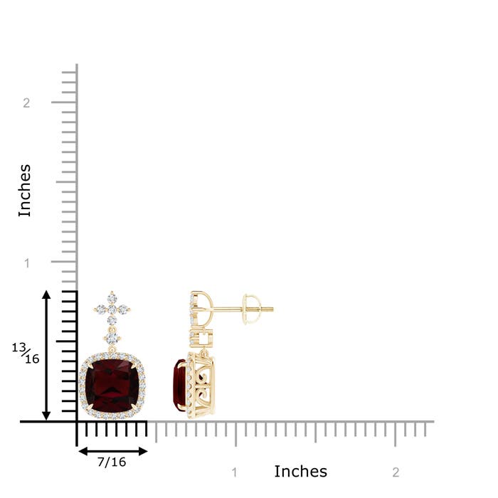 A - Garnet / 5.51 CT / 14 KT Yellow Gold