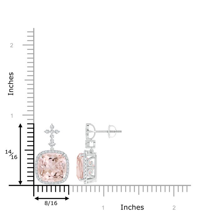 A - Morganite / 7.94 CT / 14 KT White Gold