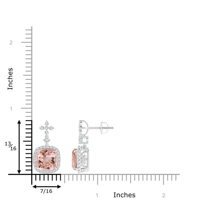 AAAA - Morganite / 4.11 CT / 14 KT White Gold