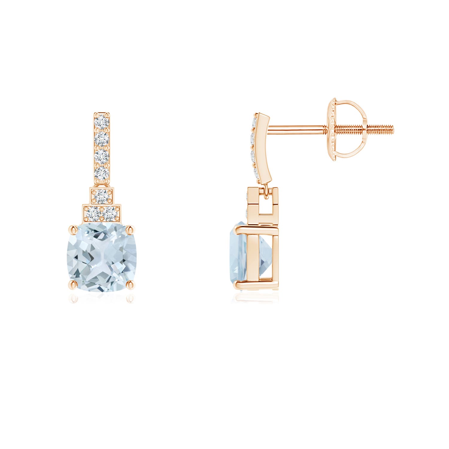 A - Aquamarine / 1.14 CT / 14 KT Rose Gold