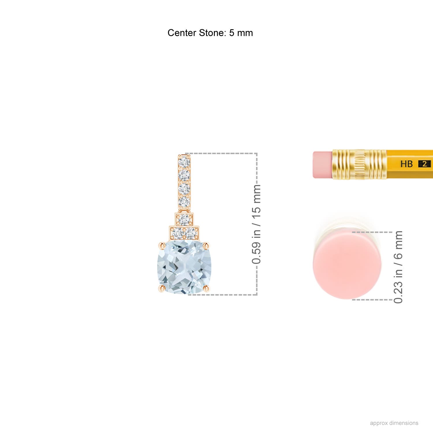 A - Aquamarine / 1.14 CT / 14 KT Rose Gold