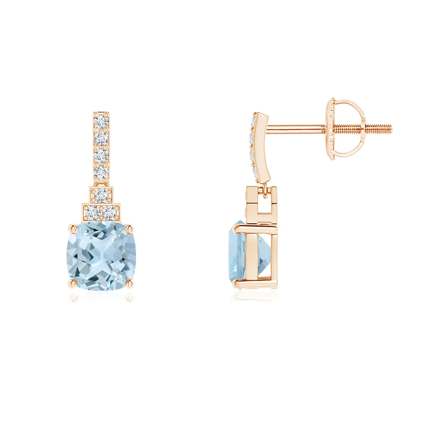 AA - Aquamarine / 1.14 CT / 14 KT Rose Gold