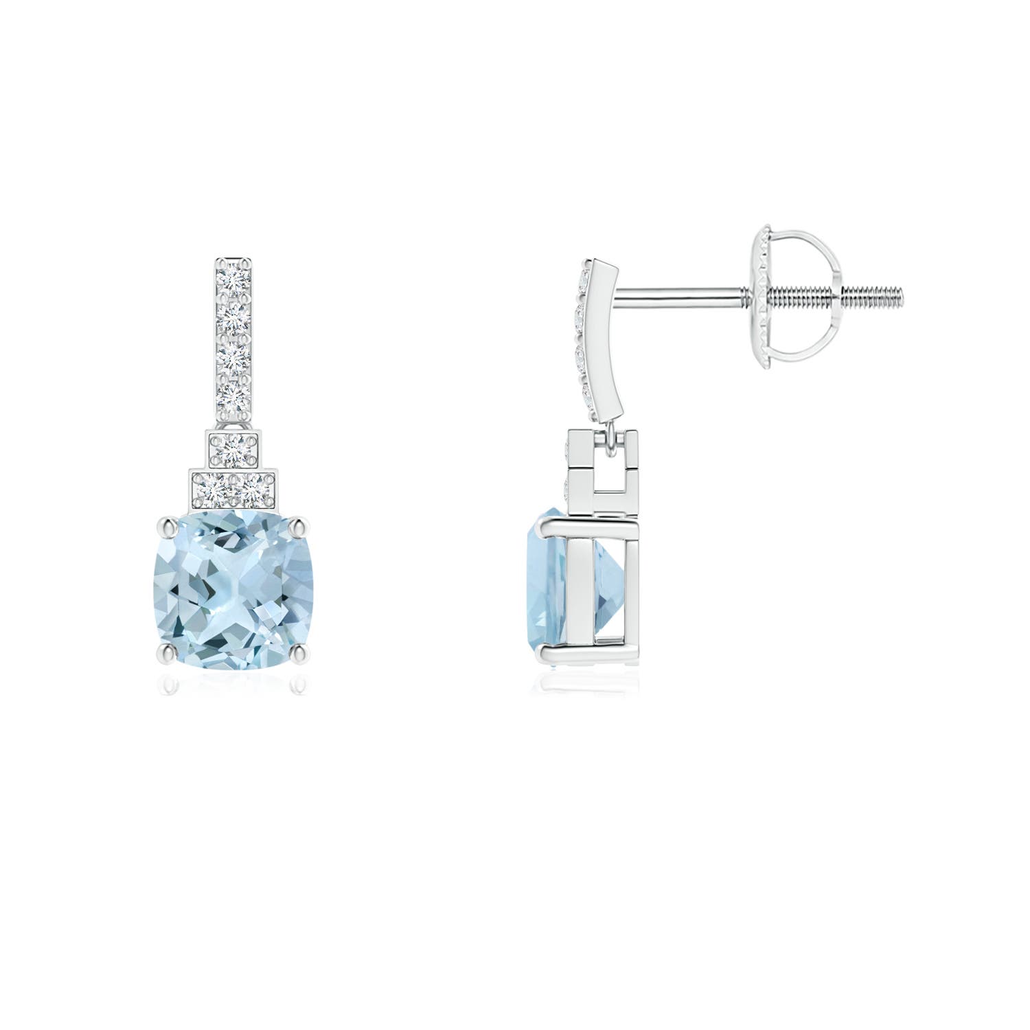 AA - Aquamarine / 1.14 CT / 14 KT White Gold