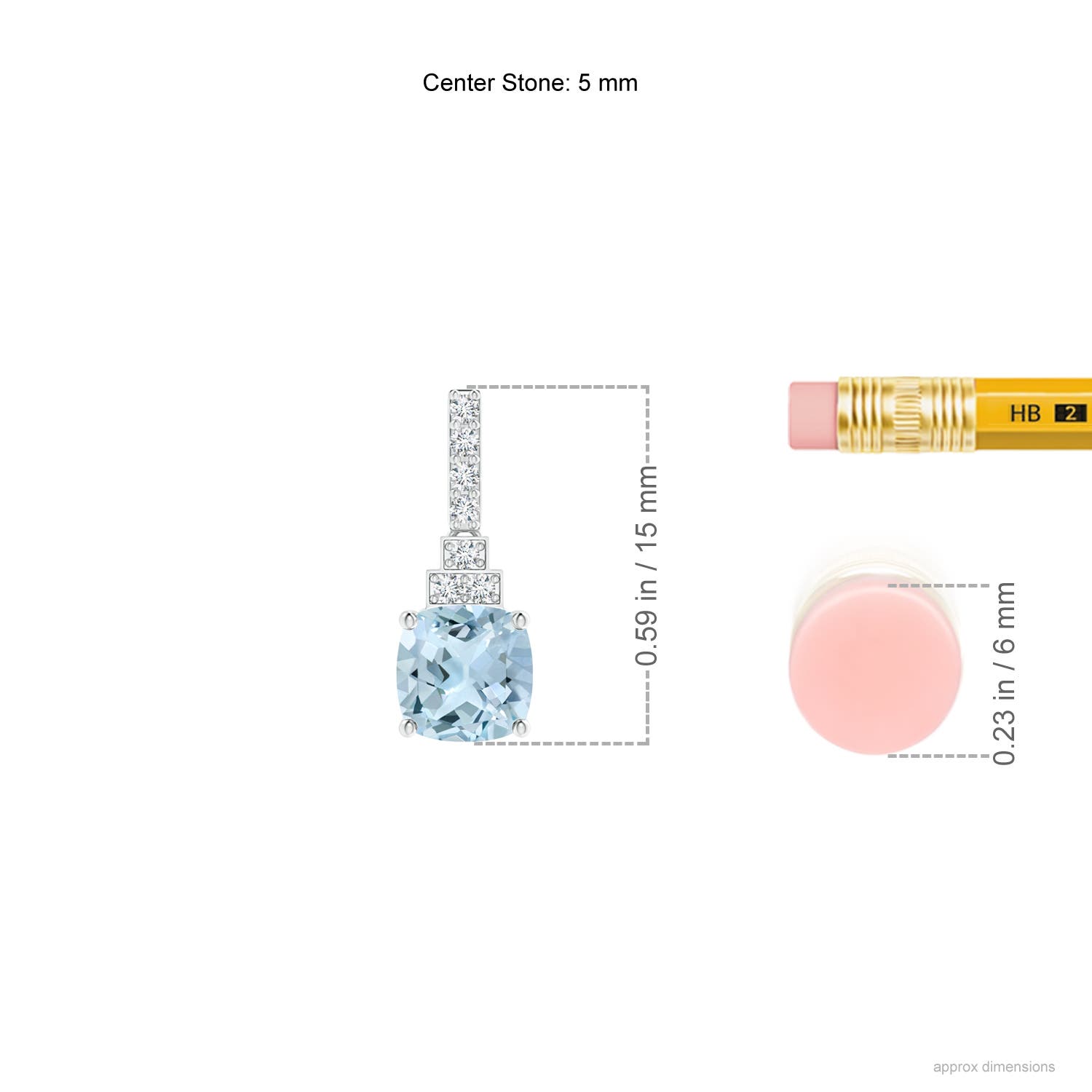 AA - Aquamarine / 1.14 CT / 14 KT White Gold