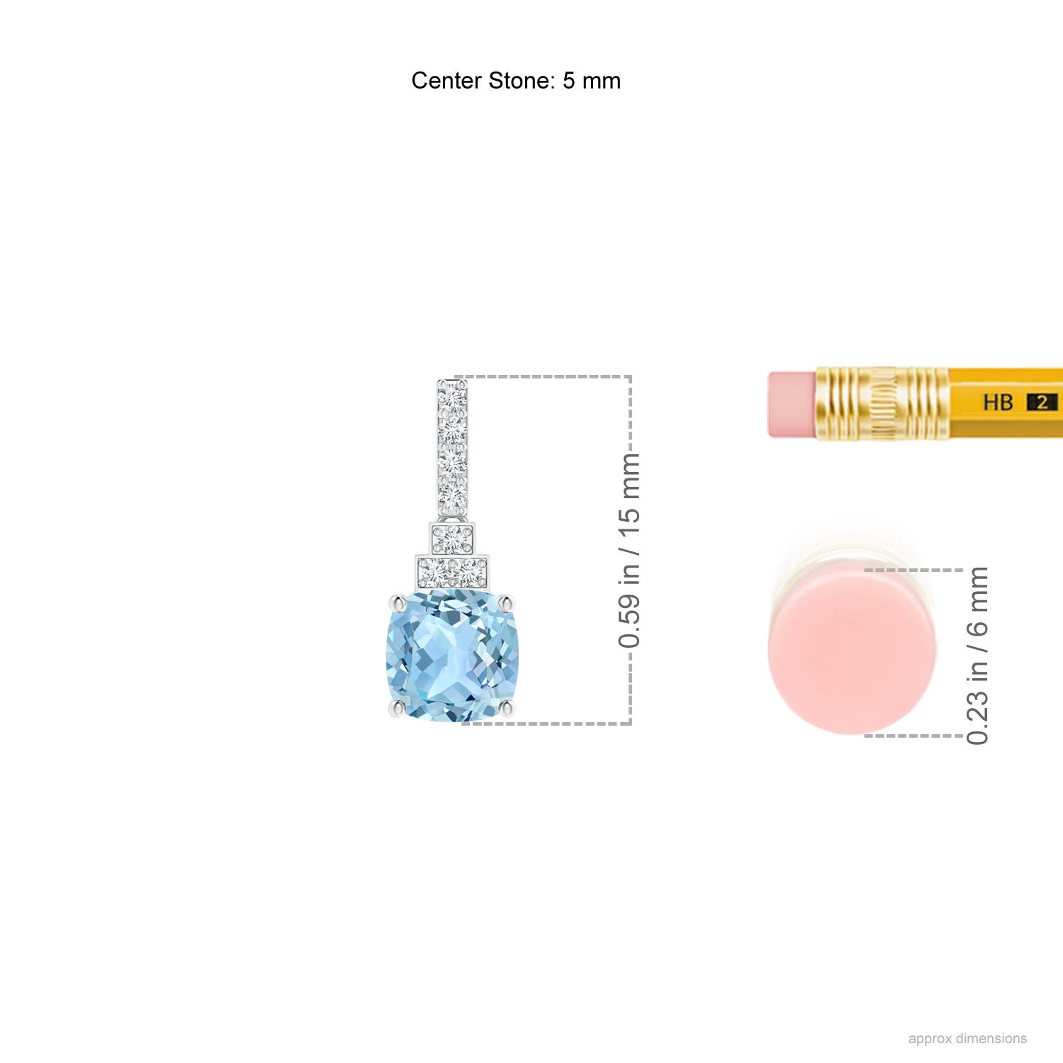 AAA - Aquamarine / 1.14 CT / 14 KT White Gold