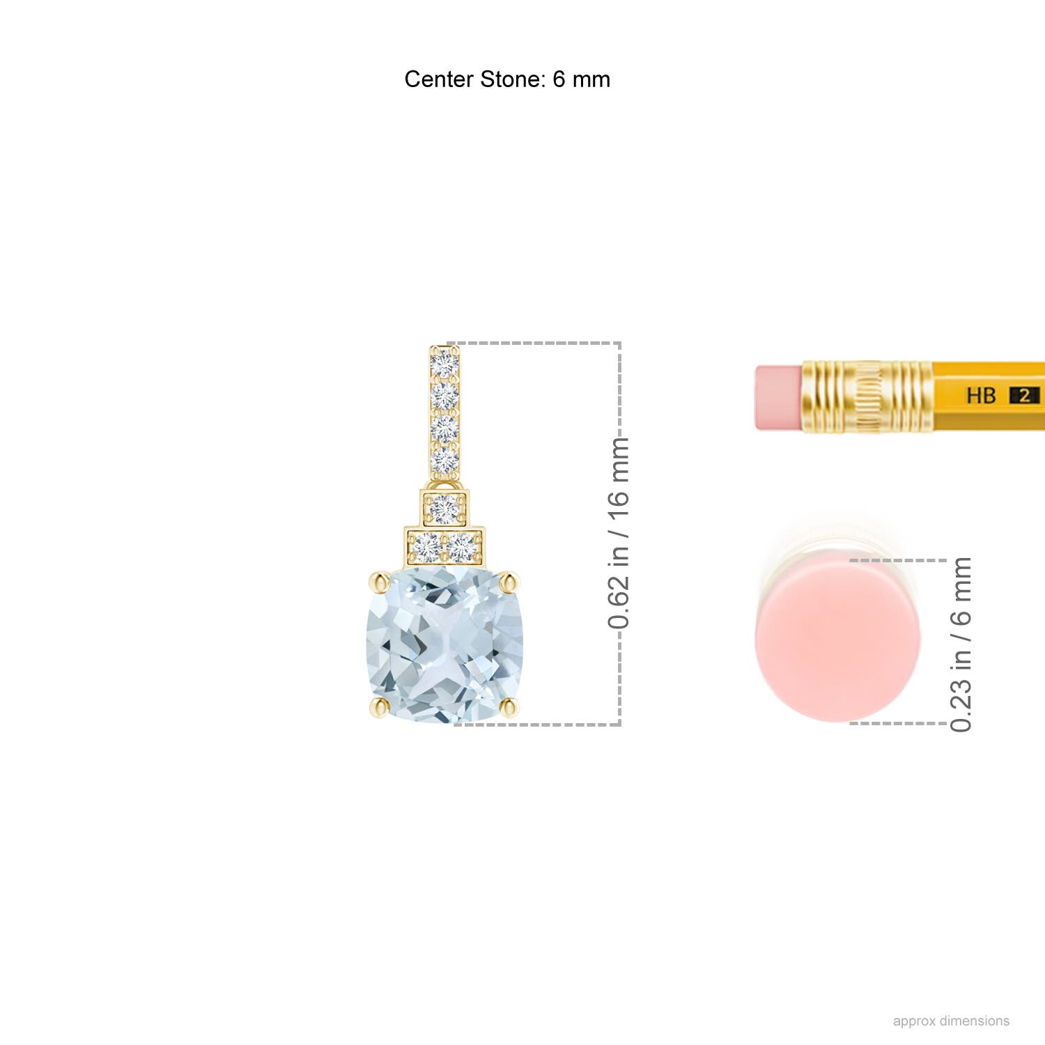 A - Aquamarine / 1.86 CT / 14 KT Yellow Gold