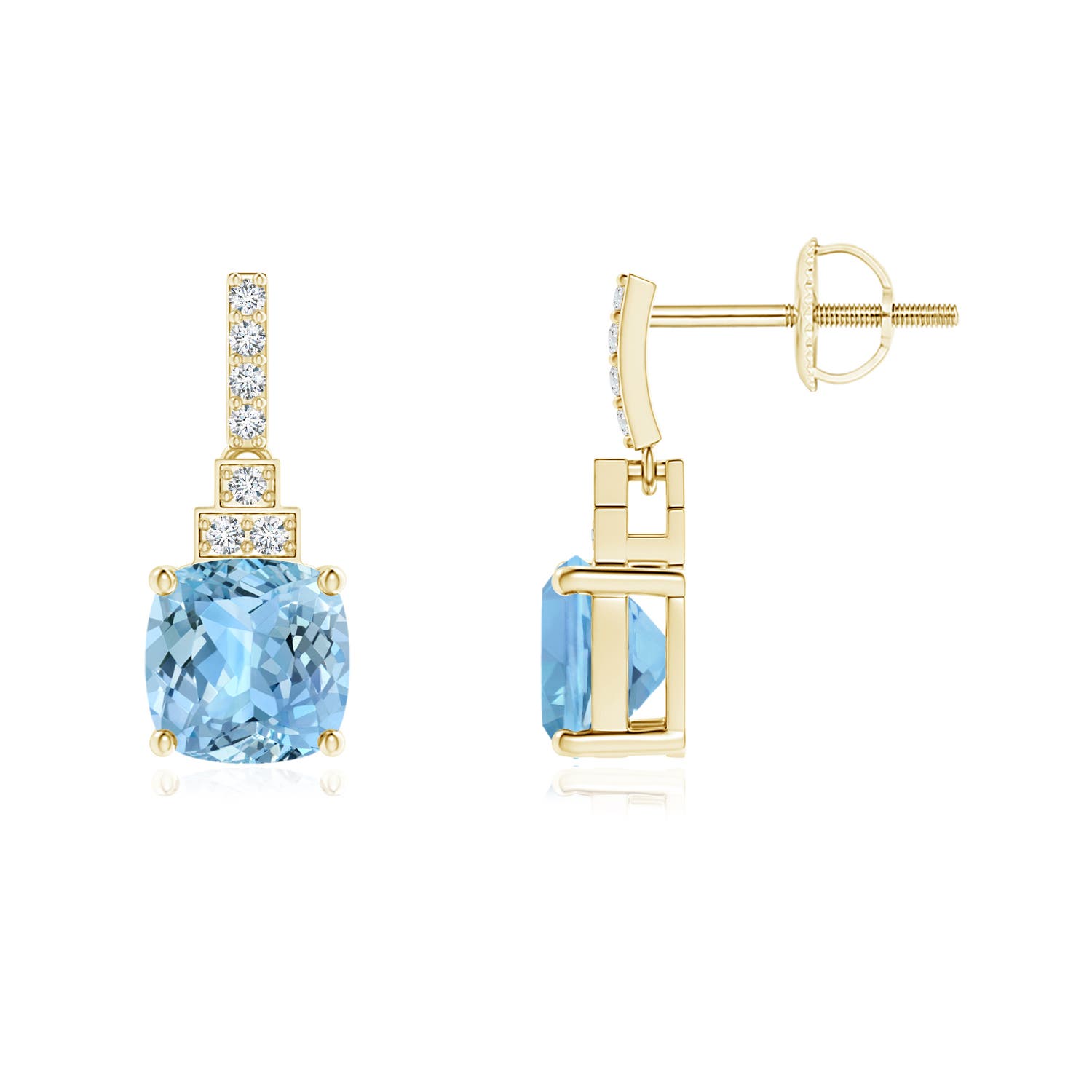 AAAA - Aquamarine / 1.86 CT / 14 KT Yellow Gold