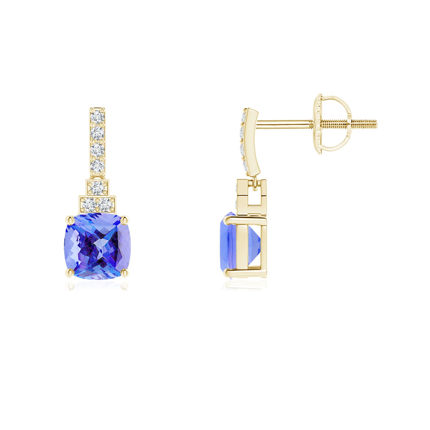 AA - Tanzanite / 1.7 CT / 14 KT Yellow Gold