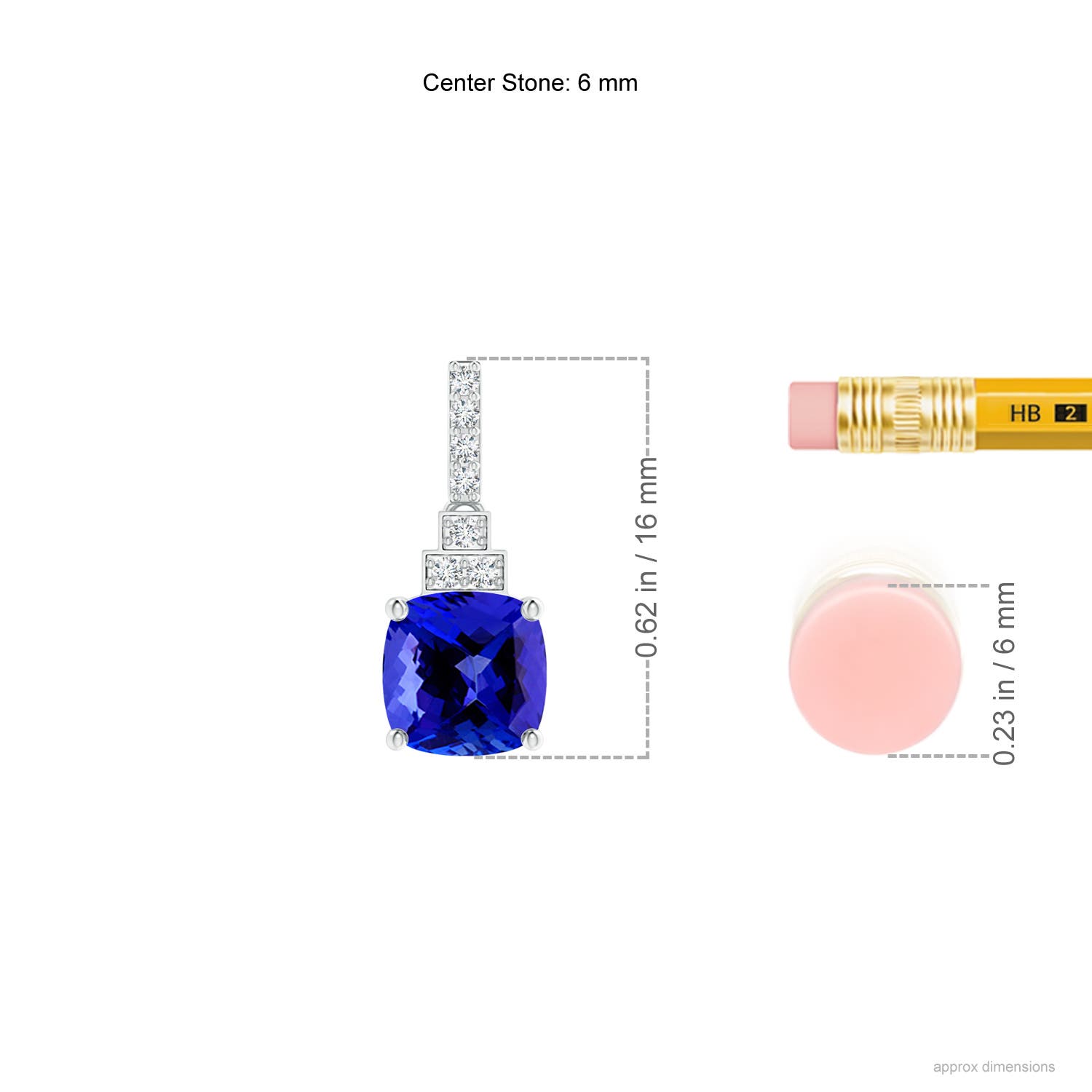 AAAA - Tanzanite / 2.2 CT / 14 KT White Gold