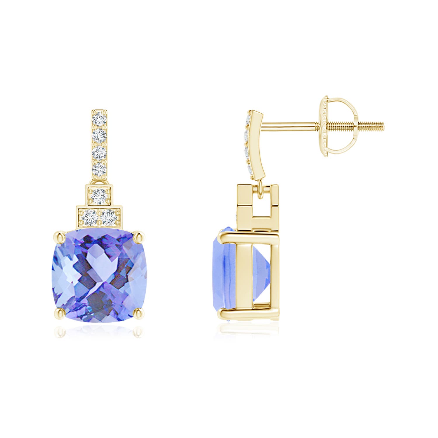 A - Tanzanite / 3.1 CT / 14 KT Yellow Gold