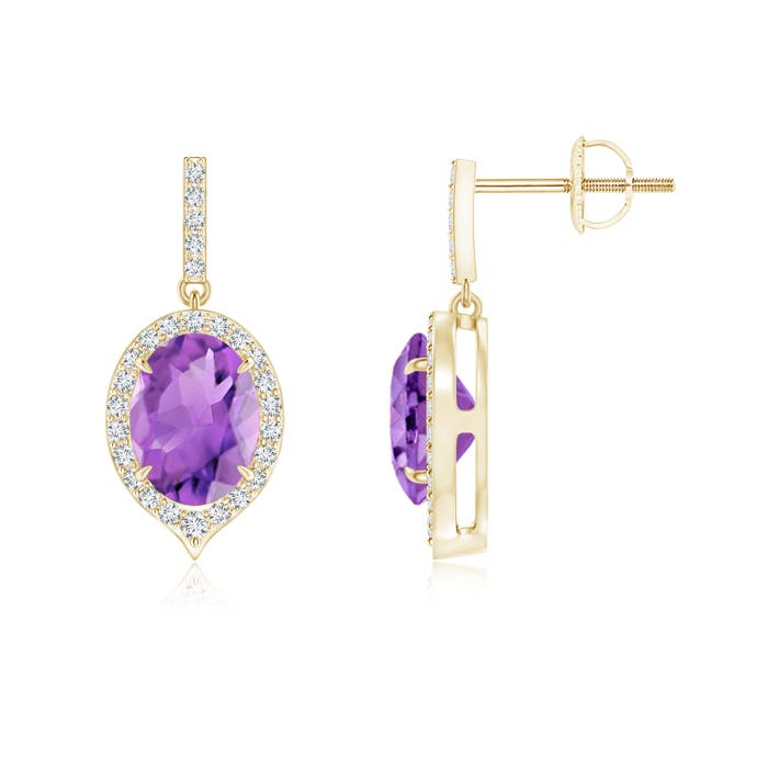 AA - Amethyst / 2.58 CT / 14 KT Yellow Gold