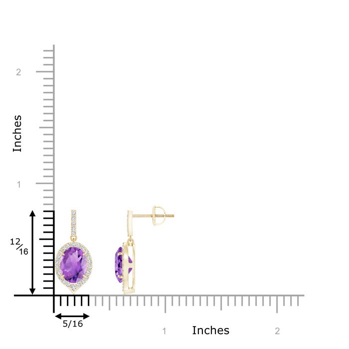 AA - Amethyst / 2.58 CT / 14 KT Yellow Gold