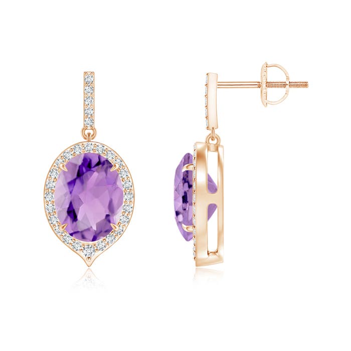 A - Amethyst / 3.5 CT / 14 KT Rose Gold