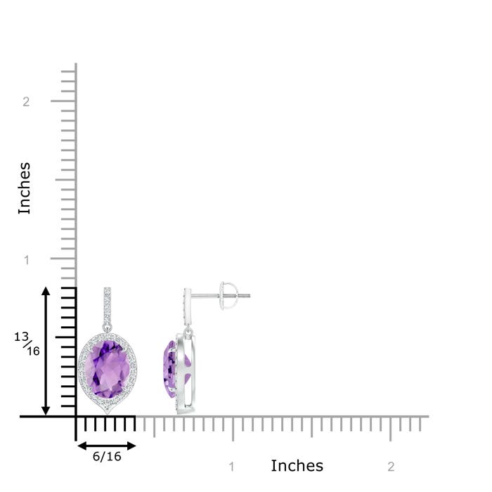 A - Amethyst / 3.5 CT / 14 KT White Gold