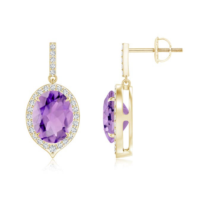 A - Amethyst / 3.5 CT / 14 KT Yellow Gold