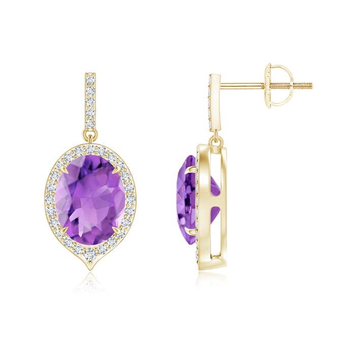 AA - Amethyst / 3.5 CT / 14 KT Yellow Gold