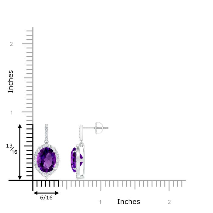 AAAA - Amethyst / 3.5 CT / 14 KT White Gold