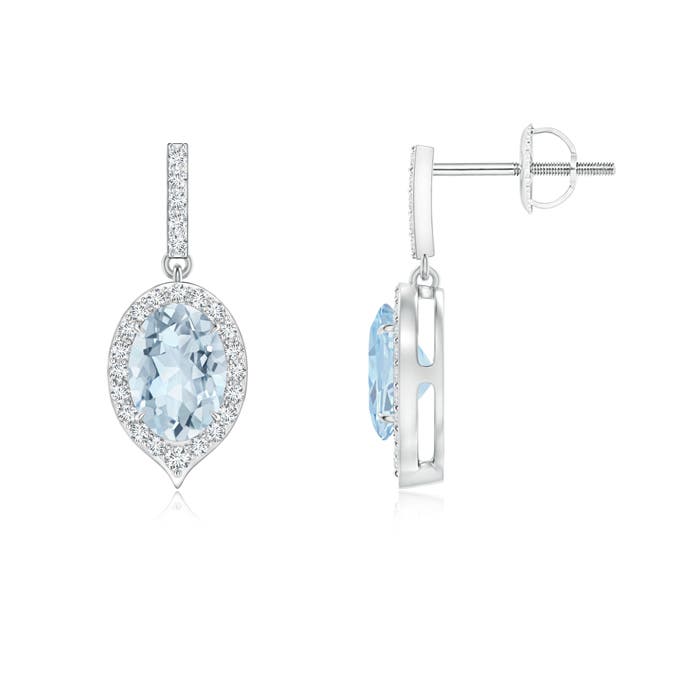 A - Aquamarine / 1.46 CT / 14 KT White Gold