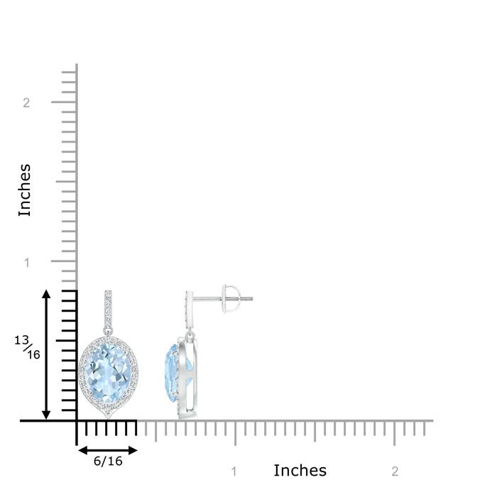 AA - Aquamarine / 3.3 CT / 14 KT White Gold