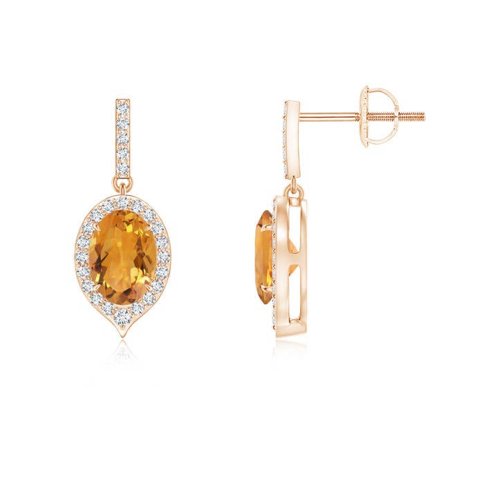 AA - Citrine / 1.76 CT / 14 KT Rose Gold