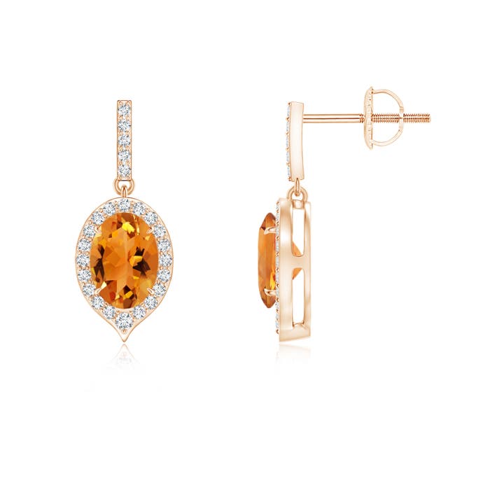 AAA - Citrine / 1.76 CT / 14 KT Rose Gold