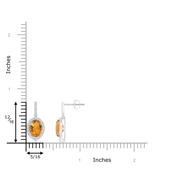 AA - Citrine / 2.48 CT / 14 KT White Gold