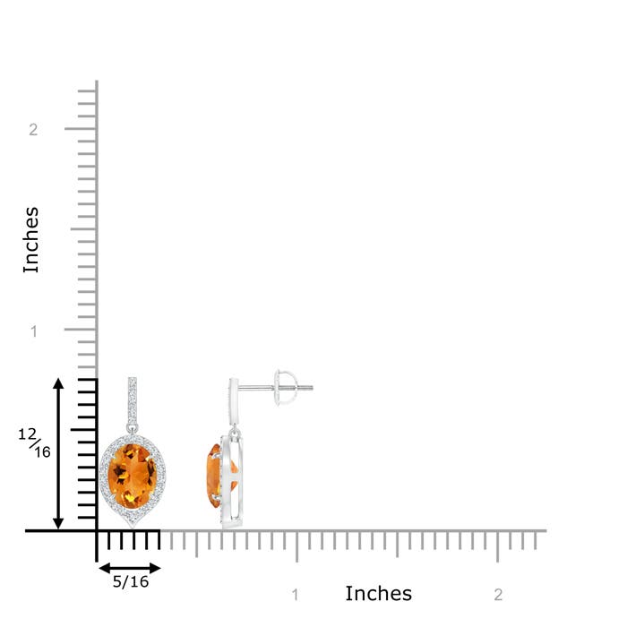 AAA - Citrine / 2.48 CT / 14 KT White Gold