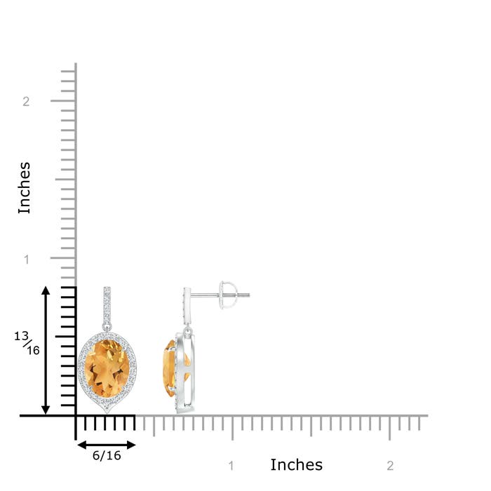 A - Citrine / 3.6 CT / 14 KT White Gold