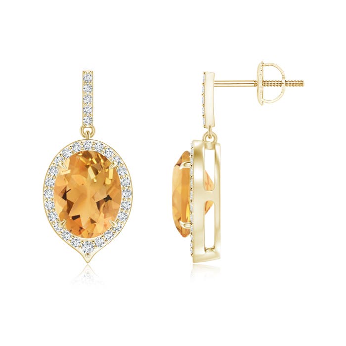 A - Citrine / 3.6 CT / 14 KT Yellow Gold