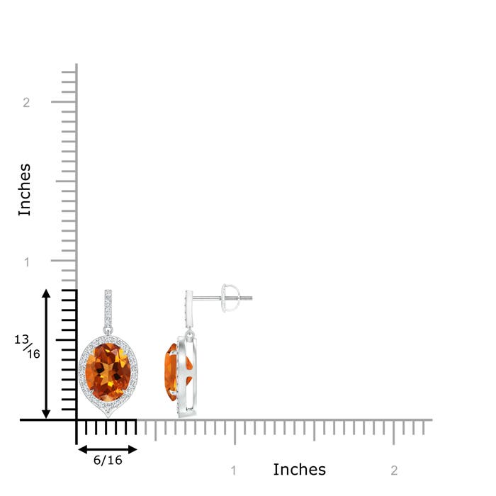 AAAA - Citrine / 3.6 CT / 14 KT White Gold