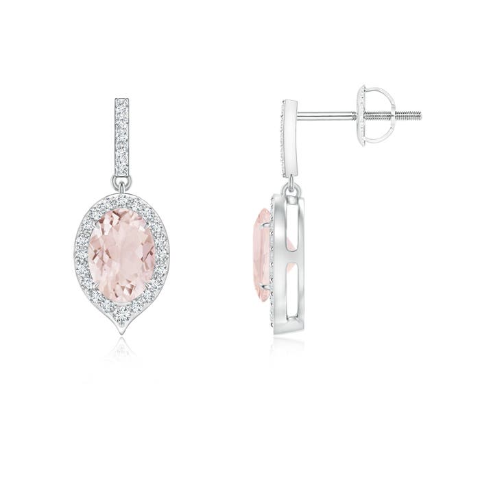 A - Morganite / 1.66 CT / 14 KT White Gold