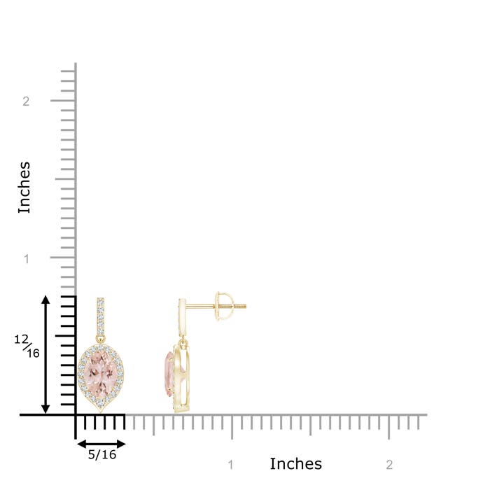 AAA - Morganite / 1.66 CT / 14 KT Yellow Gold