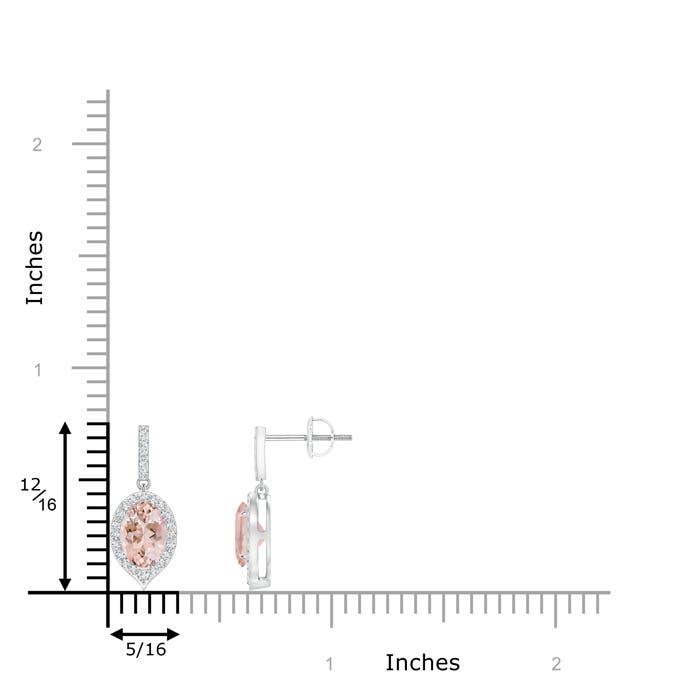 AAAA - Morganite / 1.66 CT / 14 KT White Gold