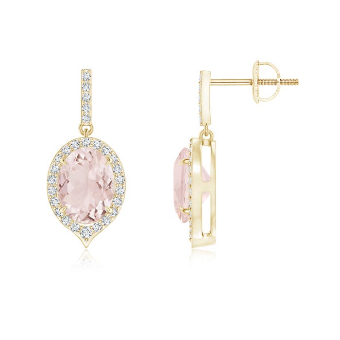 A - Morganite / 2.48 CT / 14 KT Yellow Gold