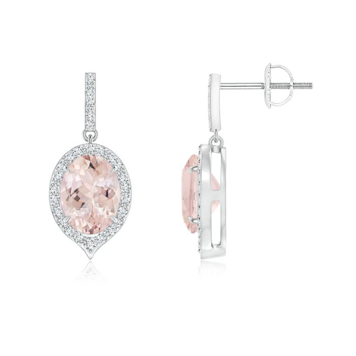 AA - Morganite / 2.48 CT / 14 KT White Gold