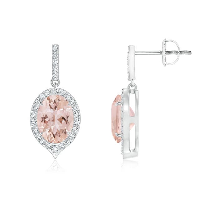 AAA - Morganite / 2.48 CT / 14 KT White Gold