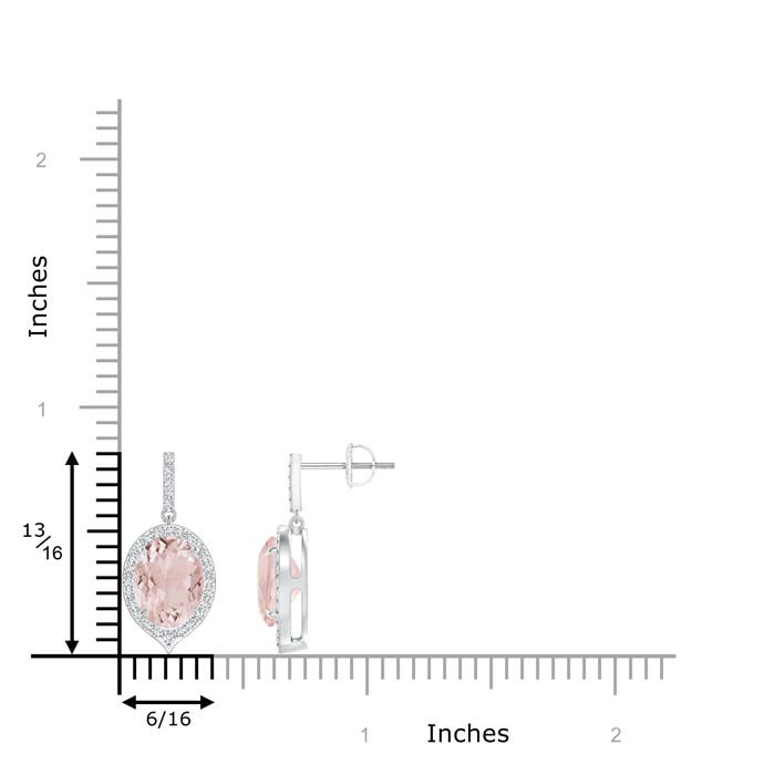 A - Morganite / 3.6 CT / 14 KT White Gold