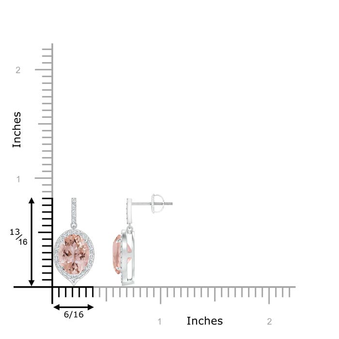 AAA - Morganite / 3.6 CT / 14 KT White Gold