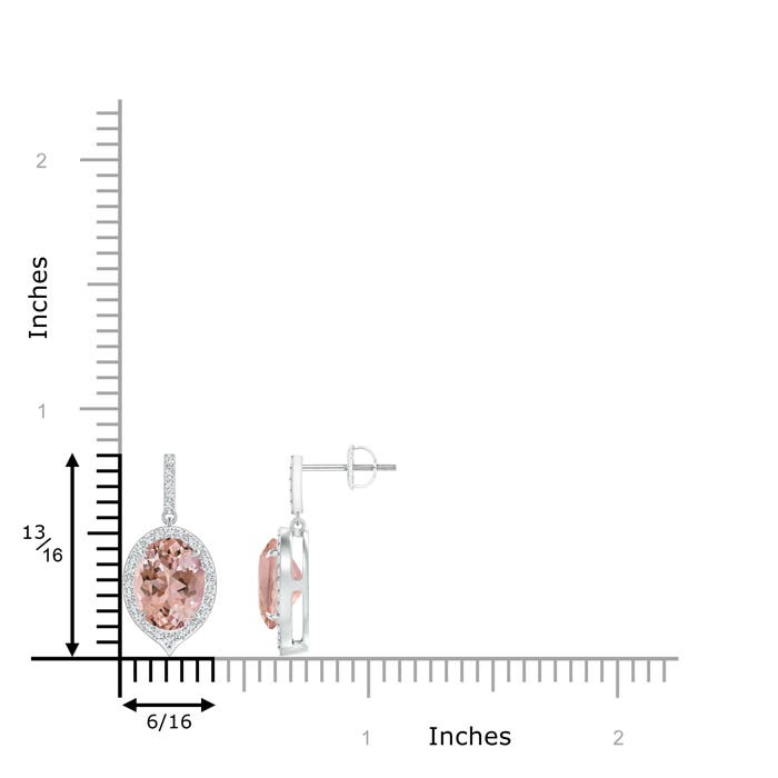 AAAA - Morganite / 3.6 CT / 14 KT White Gold