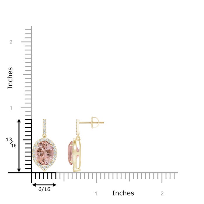 AAAA - Morganite / 3.6 CT / 14 KT Yellow Gold