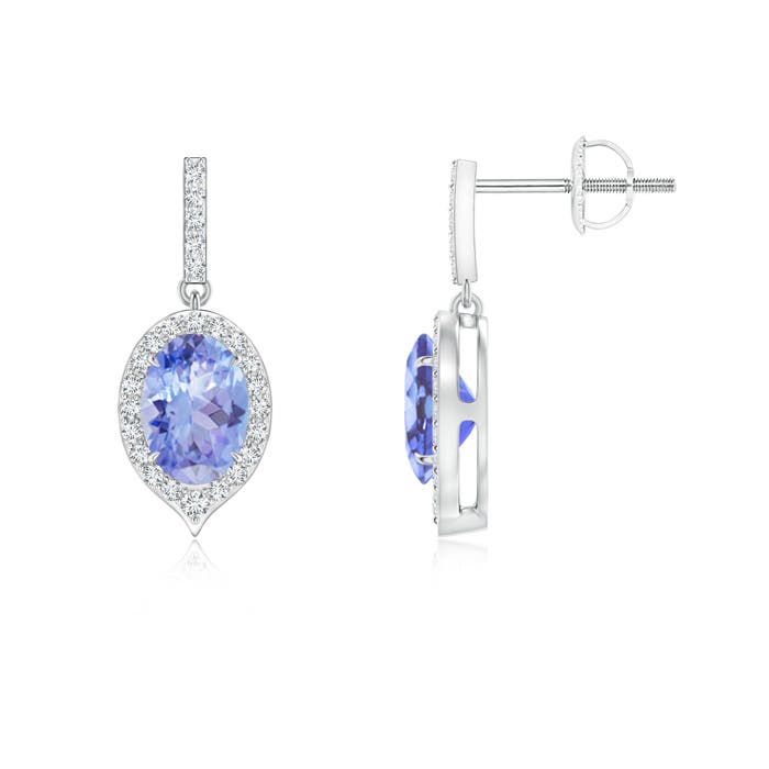 A - Tanzanite / 1.86 CT / 14 KT White Gold