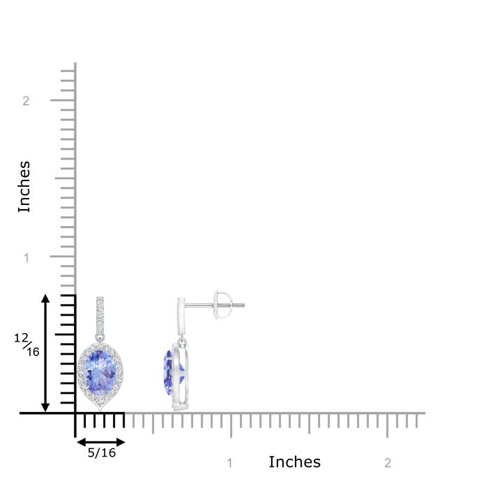 A - Tanzanite / 1.86 CT / 14 KT White Gold