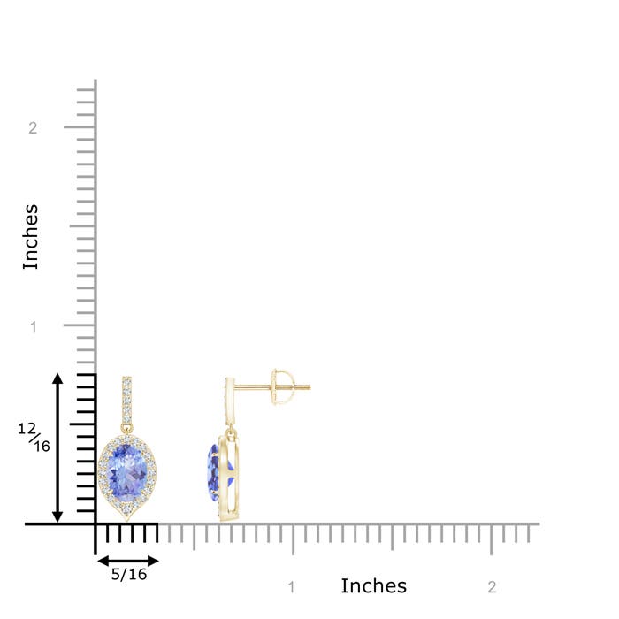 A - Tanzanite / 1.86 CT / 14 KT Yellow Gold